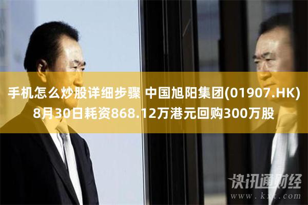 手机怎么炒股详细步骤 中国旭阳集团(01907.HK)8月30日耗资868.12万港元回购300万股