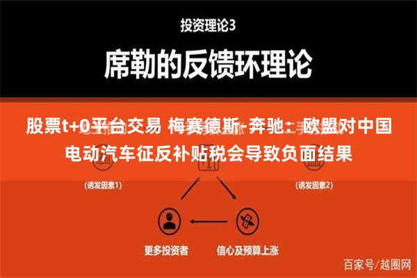 股票t+0平台交易 梅赛德斯-奔驰：欧盟对中国电动汽车征反补贴税会导致负面结果