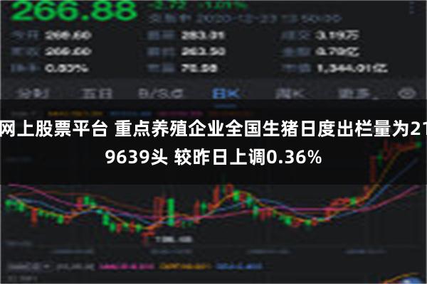 网上股票平台 重点养殖企业全国生猪日度出栏量为219639头 较昨日上调0.36%