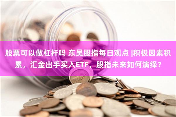 股票可以做杠杆吗 东吴股指每日观点 |积极因素积累，汇金出手买入ETF，股指未来如何演绎？